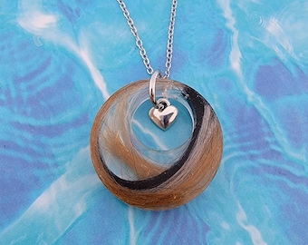 Actual Hair Memorial Necklace