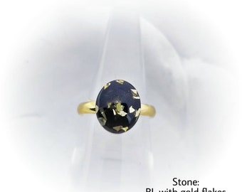 Oval Cremation Ring: Rose Gold Plated Stainless Steel Pet Memorial Jewelry