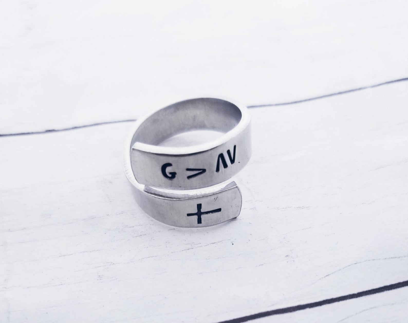 God is Greater Than the Highs and Lows Ring Wrap Ring - Etsy