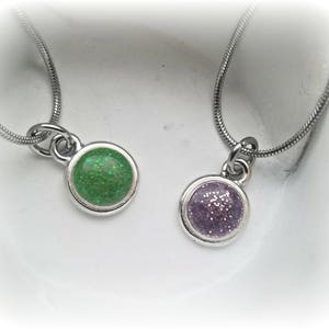 Cremation Jewelry - Pet Loss Gift - Ashes Jewelry - Memorial Jewelry - Pet Cremation Jewelry - Memorial Necklace - Glitter Ashes - Dainty