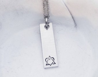 Adoption Necklace - Adopted Daughter Gift - Adoption Gifts Silver Adoption Symbol Necklace -Foster Parent Gift Foster Daughter Adoption Day