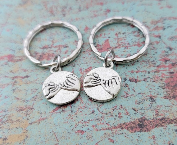 Pinky Promise Friendship Keychains- Friendship Gifts Guy Friend