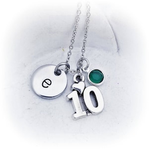 10 Year Old Girl Birthday Necklace