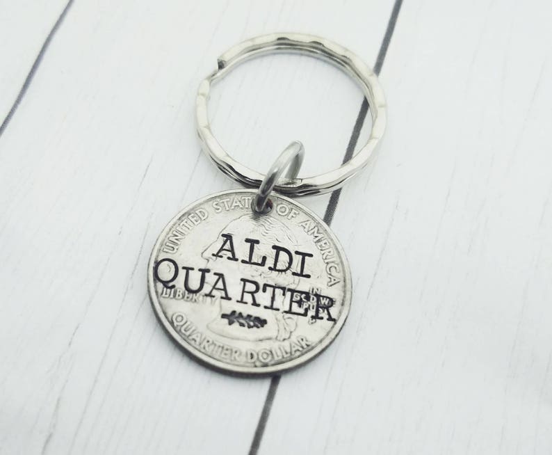Aldi Quarter Keeper Keychain Grocery Shopping Quarter Etsy