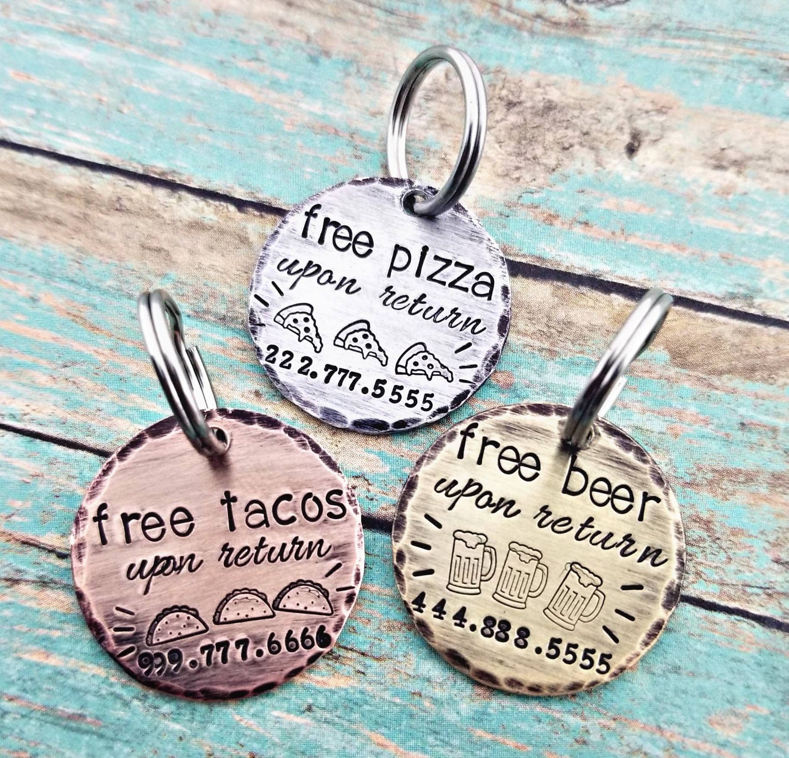 Funny Dog ID Tag Custom Made Unique Personalized Dog ID Dog Etsy