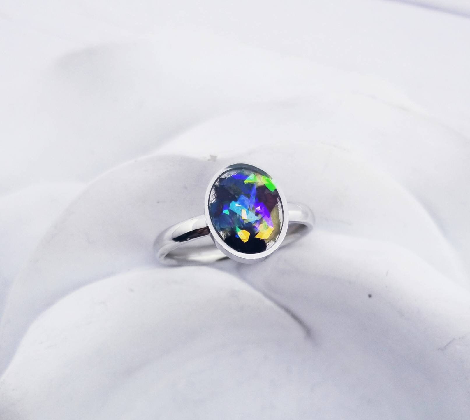 Actual Flower Ring Flower Memorial Ring Funeral Flower Etsy