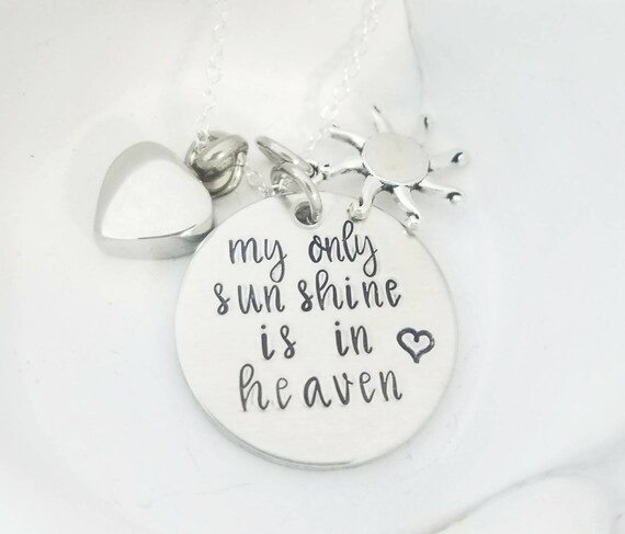 You are my sunshine urn necklace deals