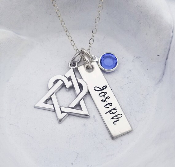 Sterling silver adoption necklace sale