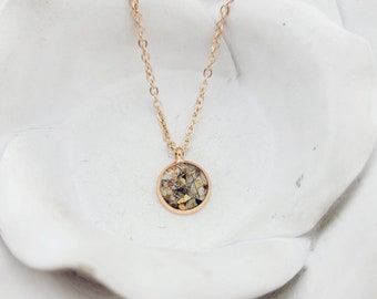 Rose Gold Cremation Necklace  Pet Loss Gift - Ashes Jewelry- Pet Memorial Jewelry Pet Cremation Jewelry - Memorial Necklace - Ashes Necklace