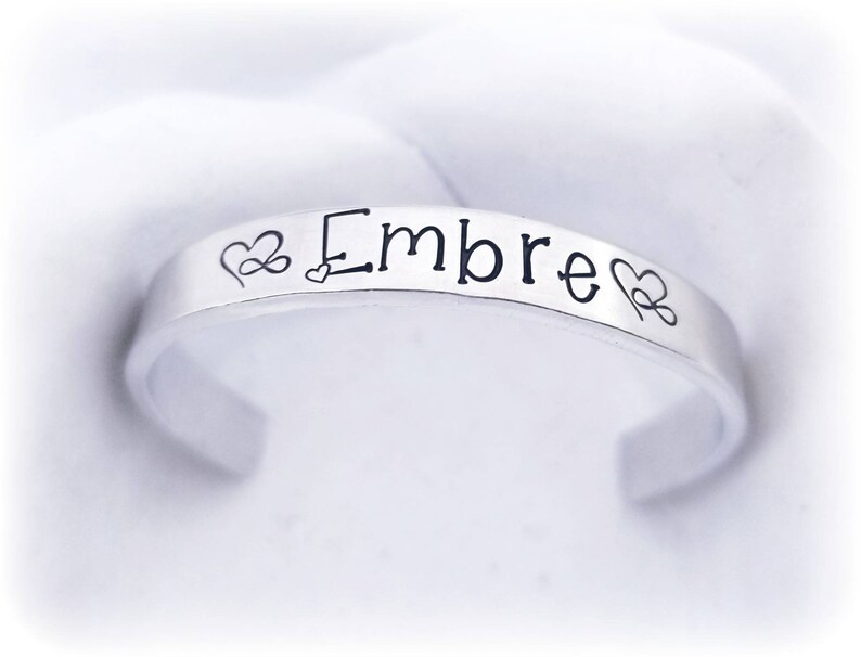 Personalized Little Girls Rose Bracelet Niece Bracelet Etsy