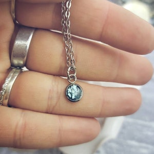 Tiny Cremation Necklace - Pet Loss Gift - Ashes Jewelry - Pet Memorial Jewelry - Pet Cremation Jewelry - Memorial Necklace - Ashes Necklace