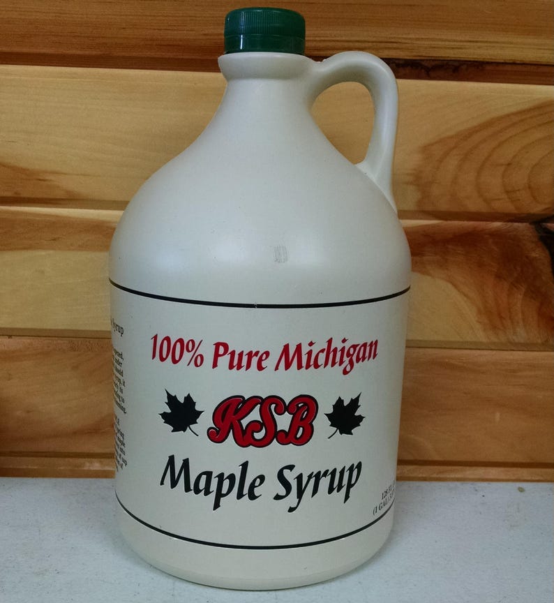 1 Gallon Pure Michigan Maple Syrup Etsy
