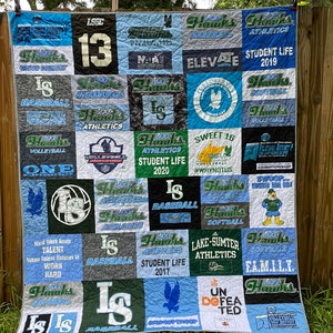 Custom T-shirt Memory Quilt - Personalized Keepsake - DEPOSIT ONLY