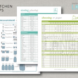 Recipe Book and Binder Kit with Kitchen Tips, Printable and Editable, Instant Digital Download image 2