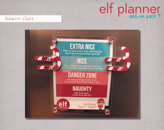 Elf On The Shelf Behavior Chart