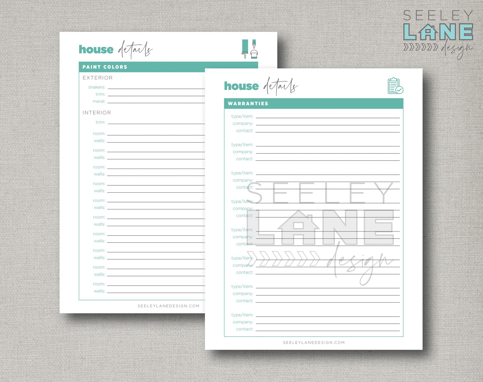Moving or Relocation Seller Packet and New Home or Neighbor Info ...