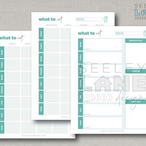 Fitness Nutrition Planner with Form Fields, Printable, Editable, Instant Digital Download image 3