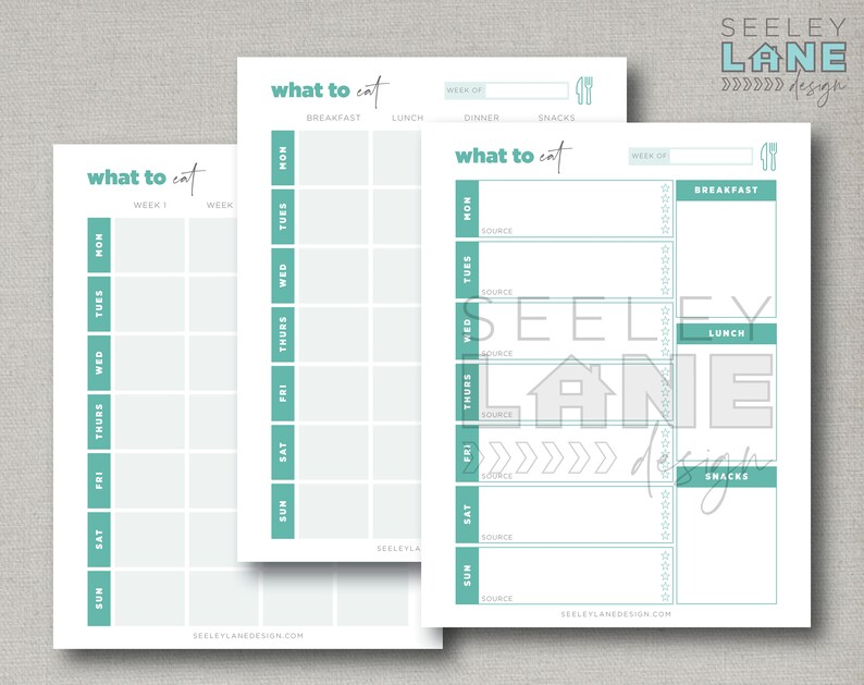 Fitness Nutrition Planner with Form Fields, Printable, Editable, Instant Digital Download image 3