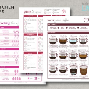 Recipe Book and Binder Kit with Kitchen Tips, Printable and Editable, Instant Digital Download image 6