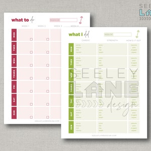 Fitness Nutrition Planner with Form Fields, Printable, Editable, Instant Digital Download image 5