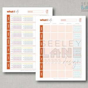 Fitness Nutrition Planner with Form Fields, Printable, Editable, Instant Digital Download image 6