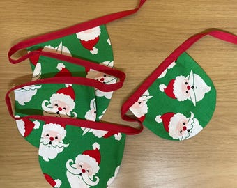 Christmas Bunting. Handmade Christmas Santa Scallop Bunting