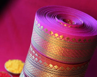 Brahman border, many colours, ribbon width: 38 mm