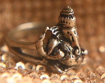 Ganesh-Ring, indischer Gott, Elefanten-Ring, Elefantengottheit, Glücksbringer