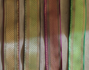 Brocade border, four colours, ribbon width: 60 mm