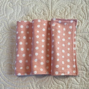 Polka dot washcloths hot sale