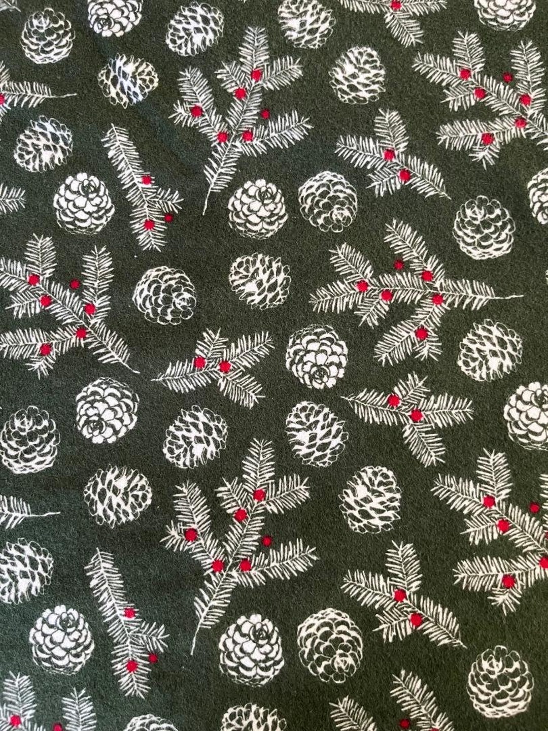 Pinecone Crib Sheet Christmas Crib Sheet for Baby for Etsy