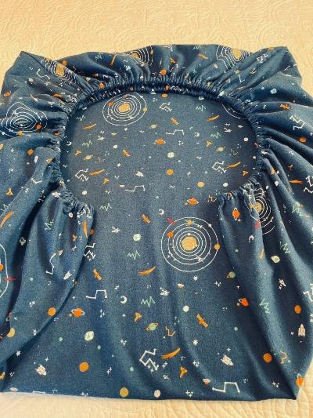Outer Space Crib Sheet for Baby, for Toddler, Astronomy Crib Sheet