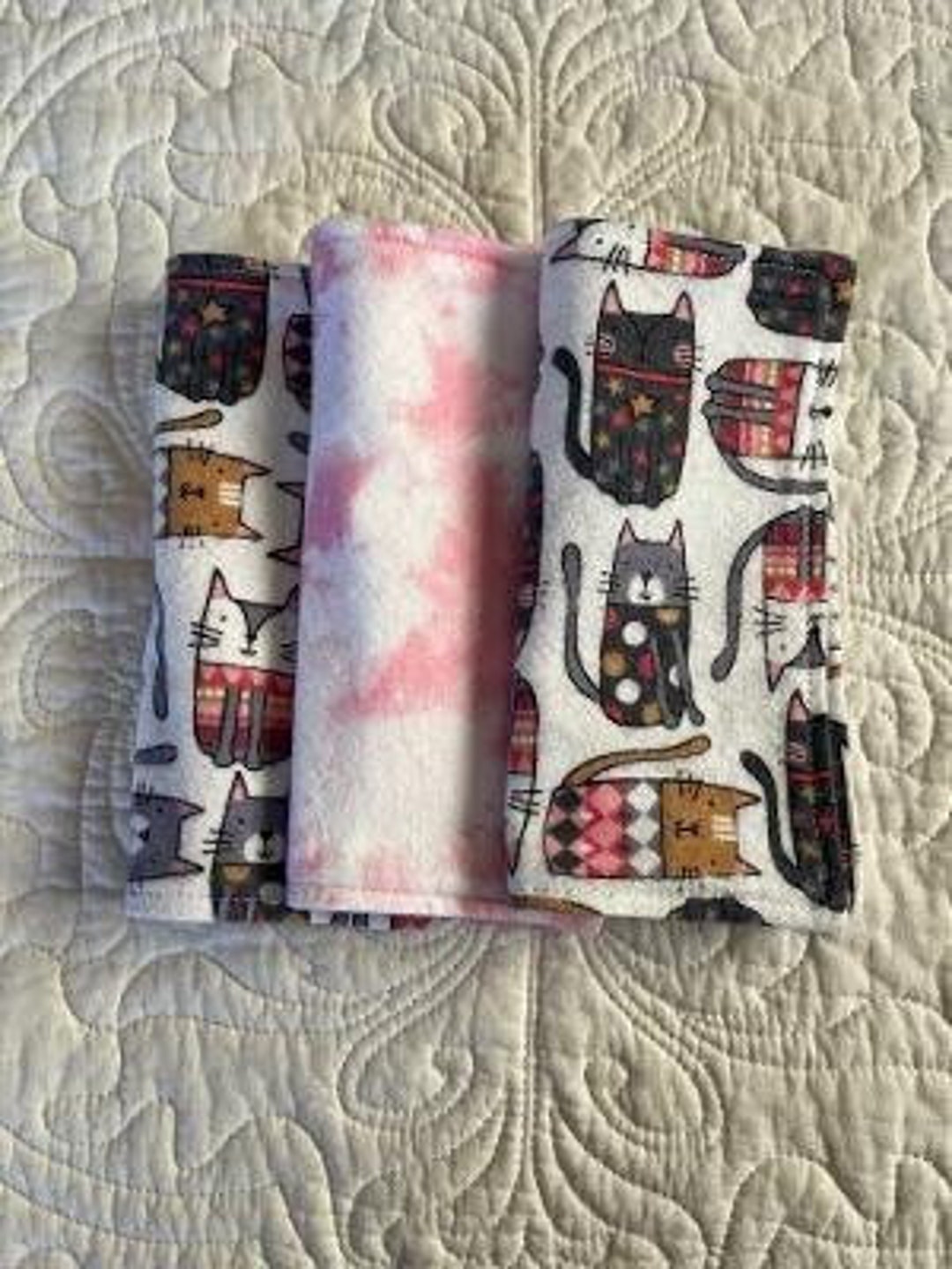 Kitten Washcloths Face and Hand Wipes for Baby Washable Etsy