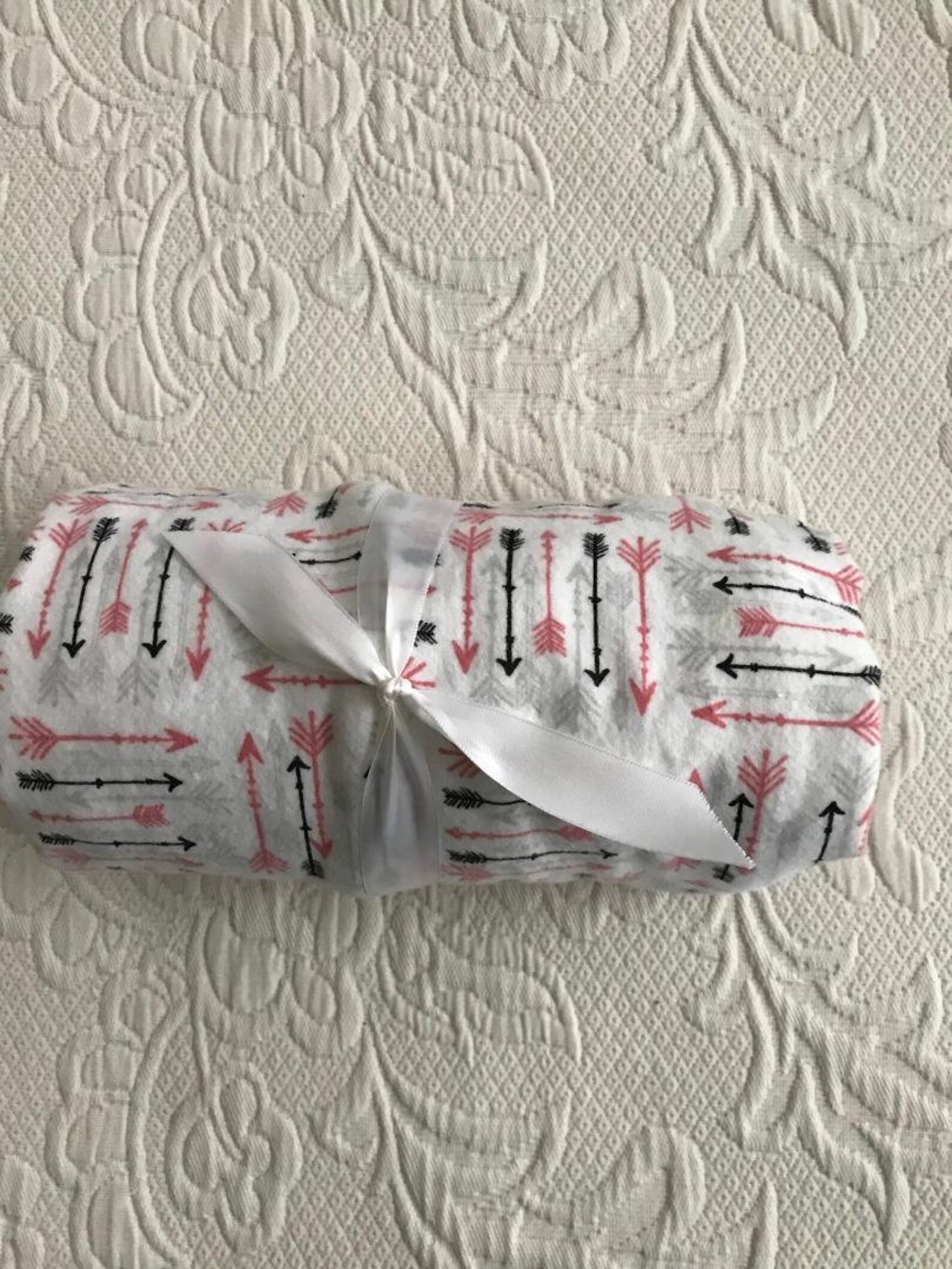 Flannel Crib Sheet for baby girl for toddler arrow crib | Etsy
