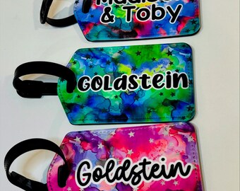 Custom Family Luggage Tags: Personalized with Name and Your Favorite Style!