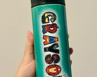 Gobelet pour enfants super garçon avec couvercle ; étanche, lavable au lave-vaisselle, en acier inoxydable, thème super-héros