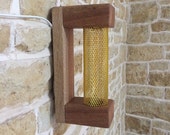 industrial style, wall light, industrial sconce, wood and metal, loft style light, loft sconce, unusual wall light, unique lighting,