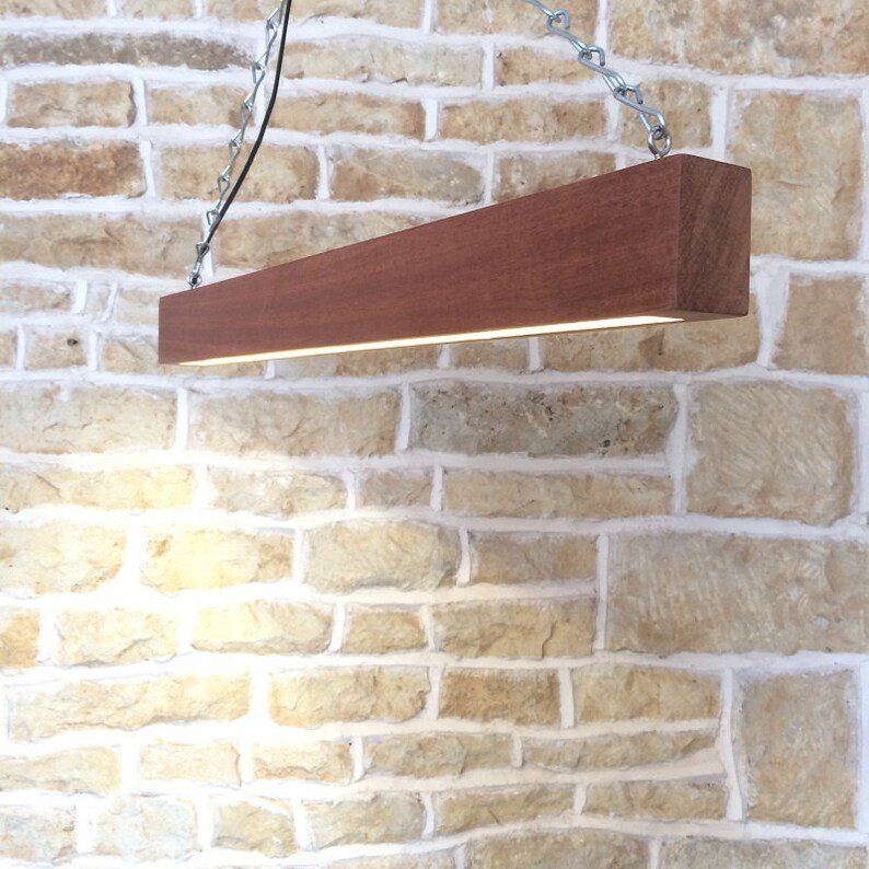 Wooden Beam Light Wooden Light Fixture Beam Light Modern Etsy