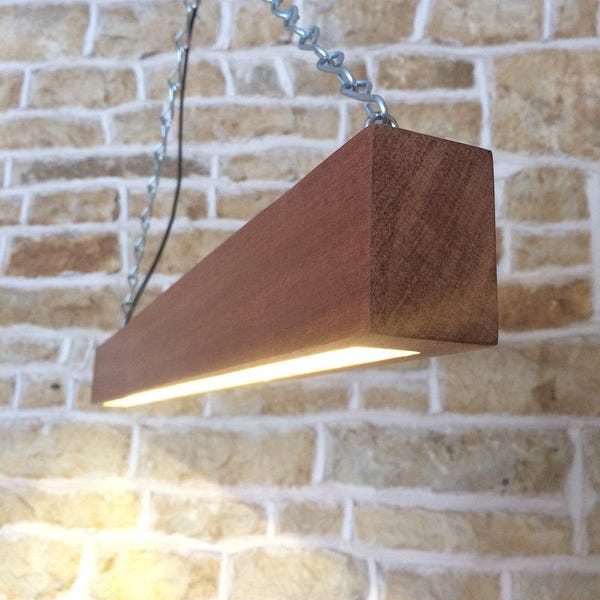 beam light, pendant light, wood light, wooden light, wooden beam light, suspended light, light fixture, hanging light, above table light,
