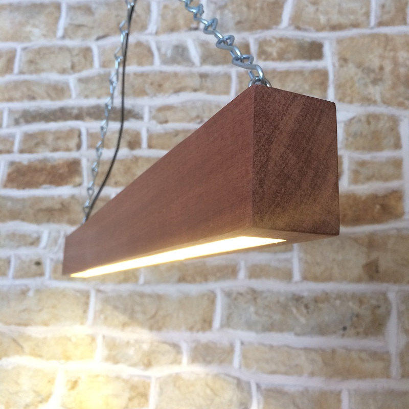 Lampe en Bois, Luminiere Led, Lumiere Lustre Lampe Suspension,