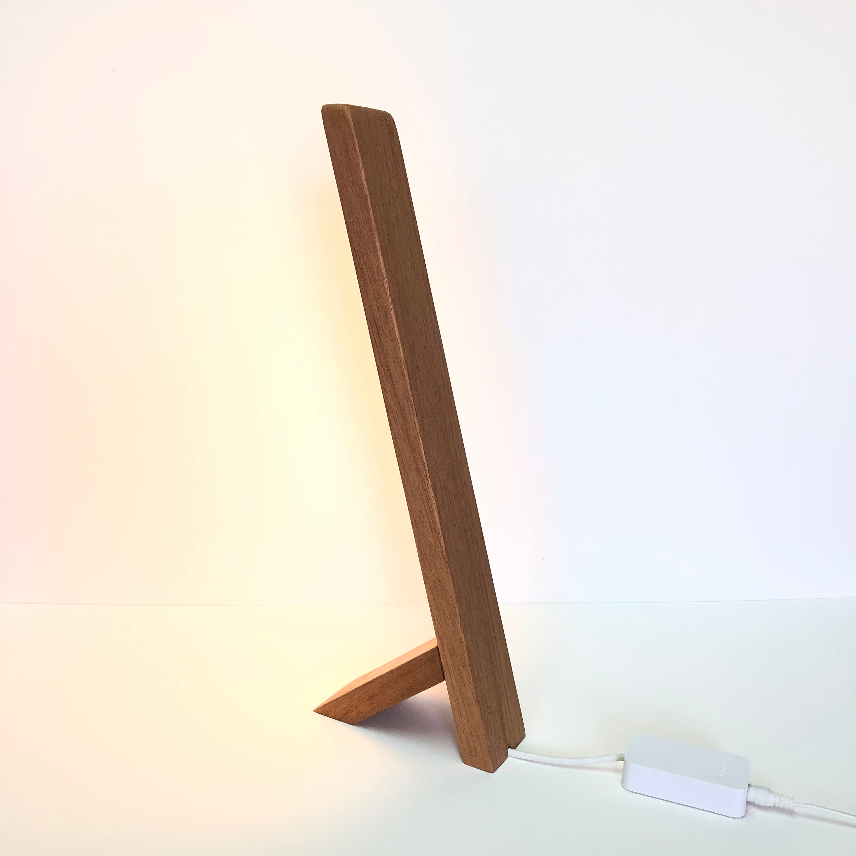 Philips Hue Wooden Angled Desk Lamp