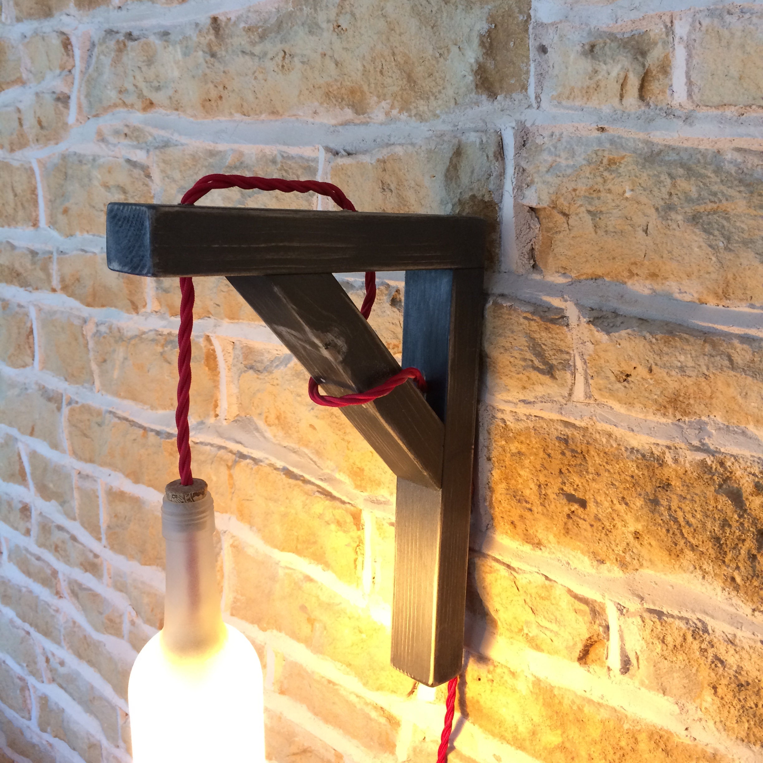 Wall Light Wall Sconce Hanging Bottle Hanging Wall Light Etsy