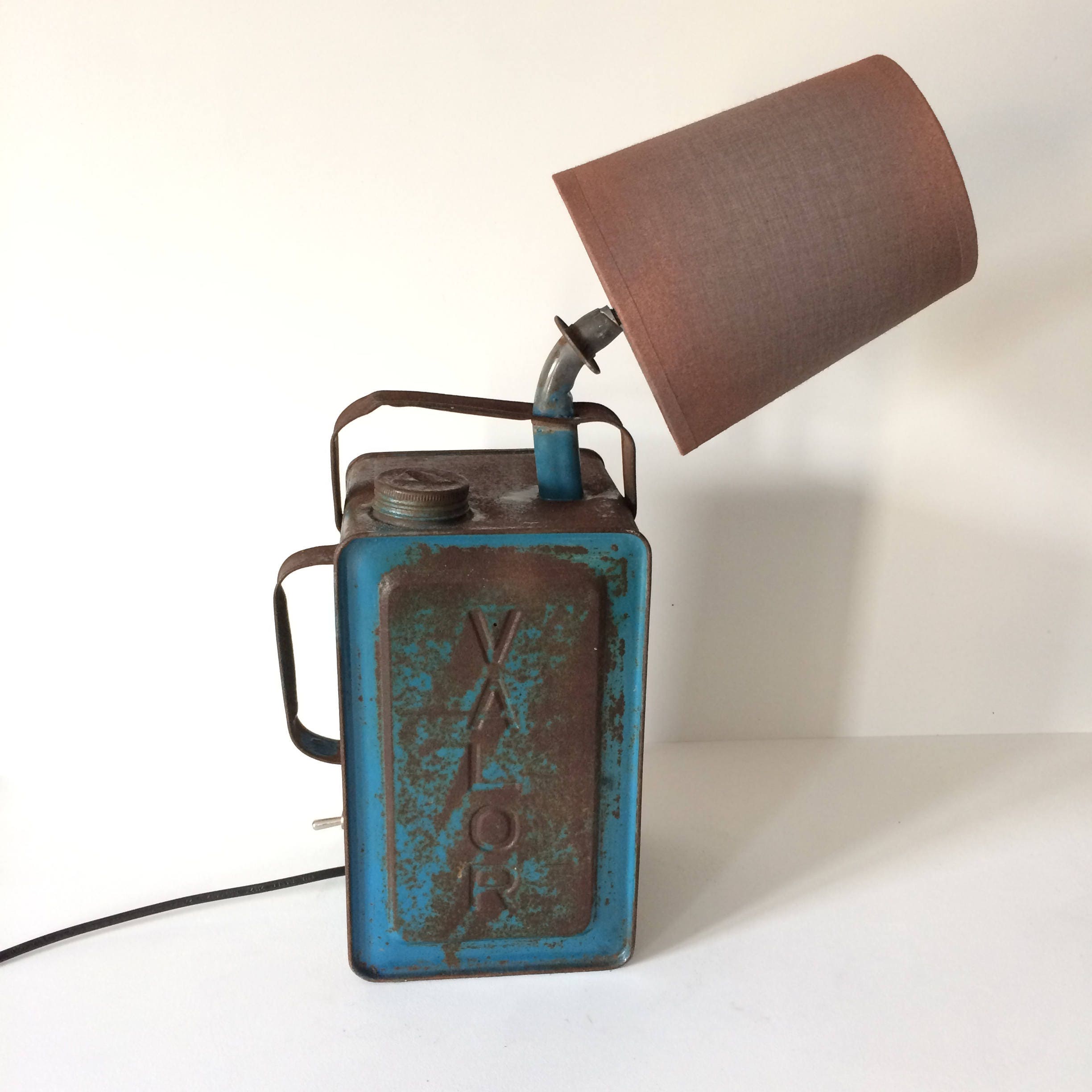 vintage lamp, upcycled lamp, oil can lamp, vintage light ...