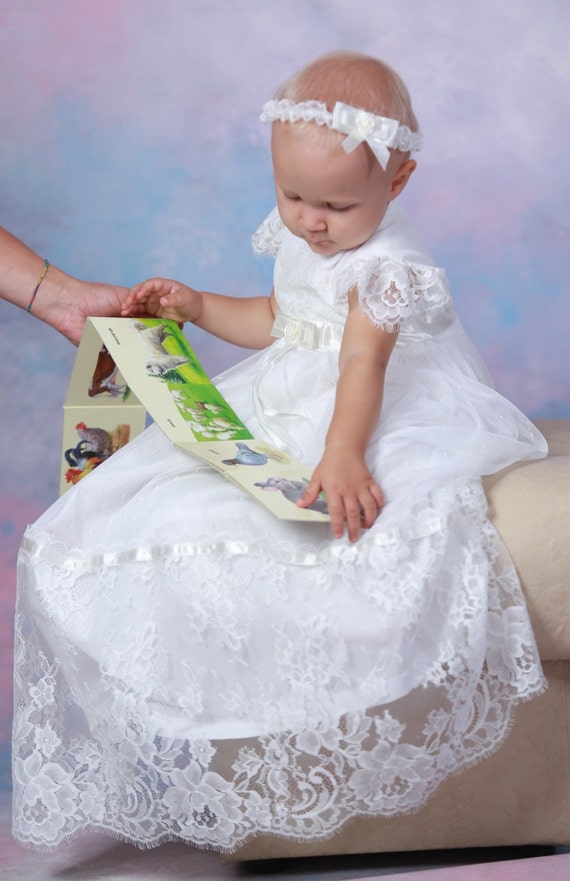 ivory christening gown