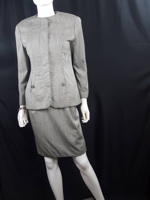 Geoffrey Beene Womens Suit Vintage 1980s Designer