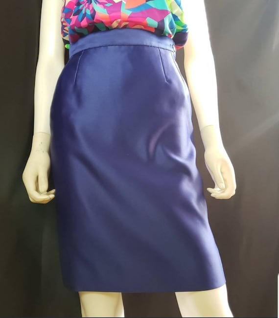 1990s Yves Saint Laurent Variations Pencil Skirt,