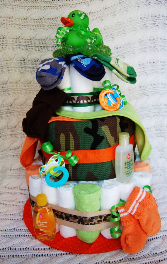 hunting diaper cake