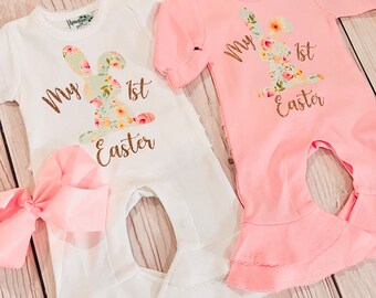 Preemie Easter romper, My 1st Easter outfit, coming home outfit, newborn clothing