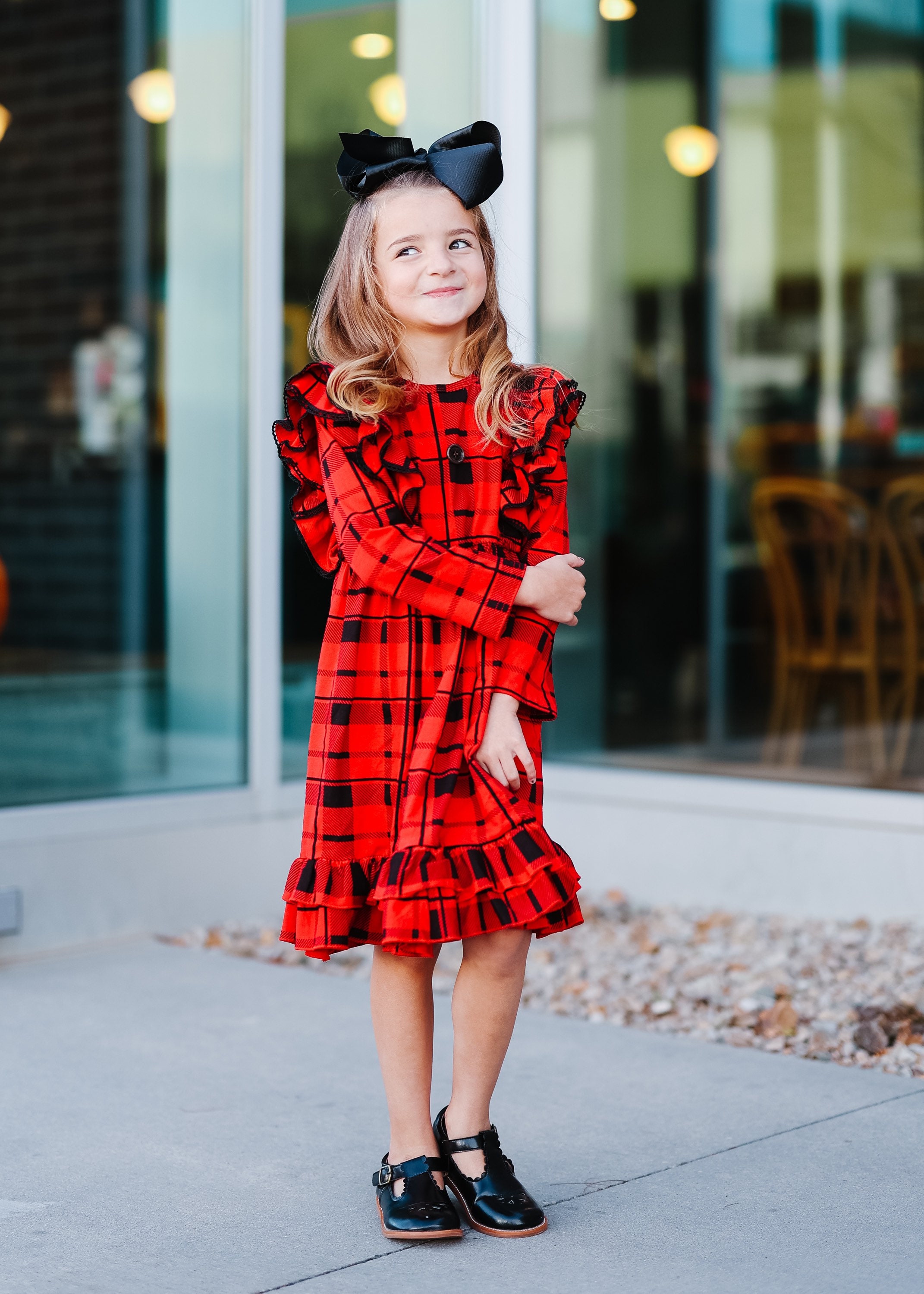 christmas plaid dress