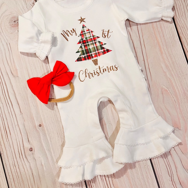 Baby Christmas Pattern Newborn Romper